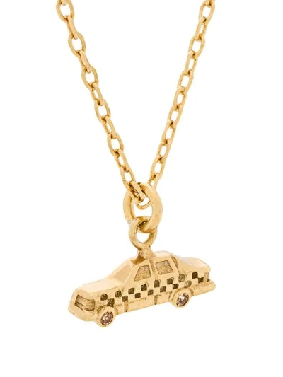 Shop Marc Jacobs Nyc Taxi Necklace In Metallic