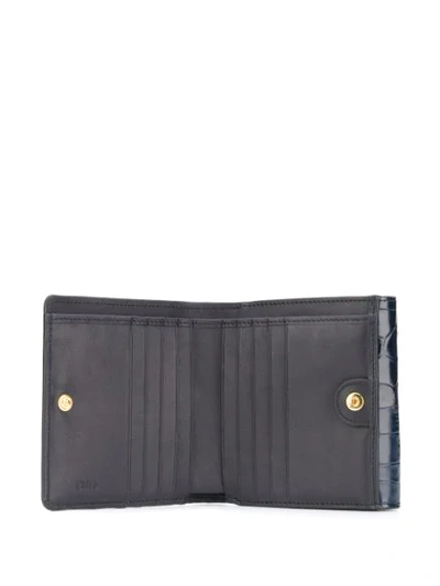 Shop Chloé C Card Holder In Blue