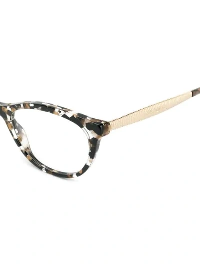 Shop Dolce & Gabbana Cat Eye Glasses Frames In Brown