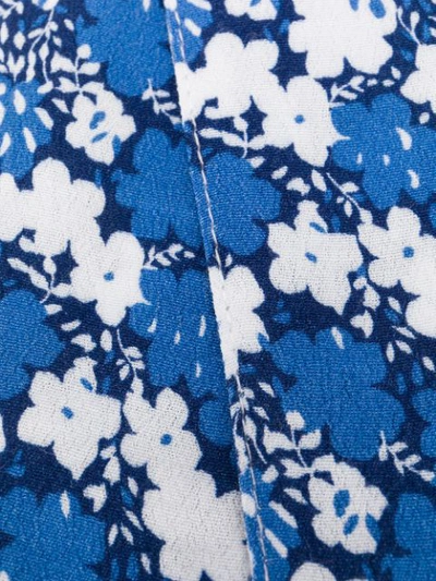 Shop Andamane Floral Print Thin Scarf - Blue
