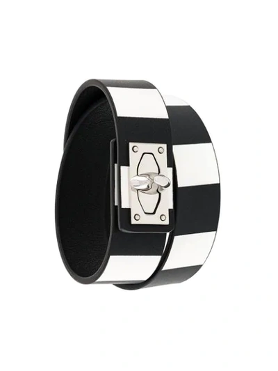 Shop Givenchy Shark Bracelet In Black