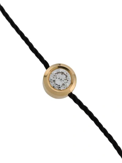 Shop Redline 18kt Gold And Diamond Silk Cord Bracelet