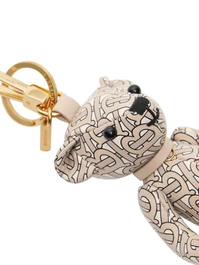 Burberry Thomas Bear Charm In Monogram Print Leather - Farfetch