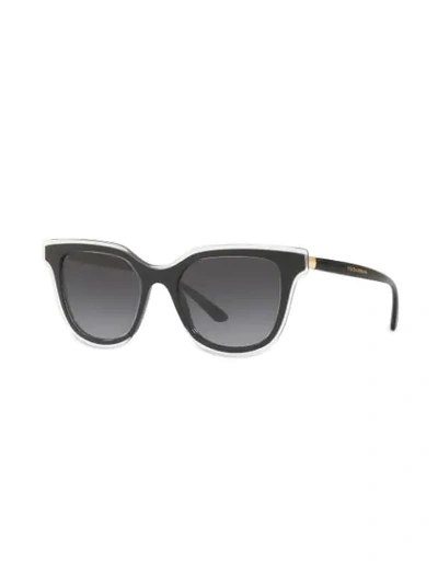 Shop Dolce & Gabbana Square Sunglasses In Black