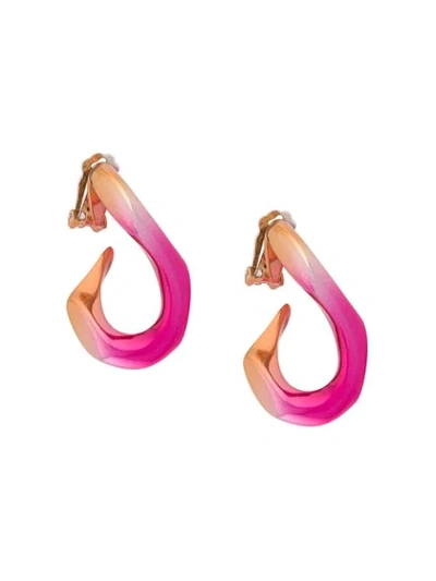 Shop Annelise Michelson Small Broken Chain Earrings - Pink