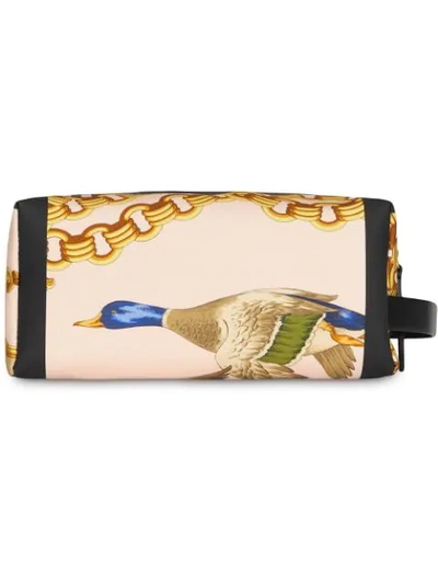 Shop Burberry Archive Scarf Print Pouch In Yellow