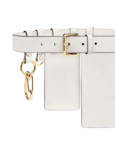 Shop Fendi Multipurpose Belt In White