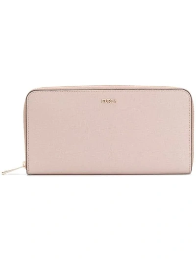 Shop Furla Babylon Zip-around Wallet In Pink