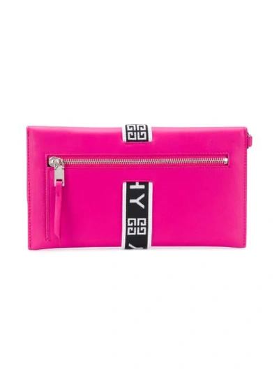 Shop Givenchy Urban Logo Band Wallet In Pink