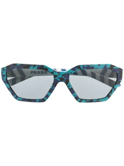 Shop Prada Disguise Sunglasses In Blue