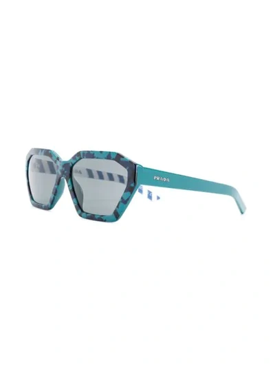 Shop Prada Disguise Sunglasses In Blue