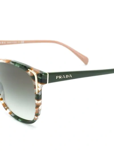 Shop Prada Square Sunglasses In Multicolour