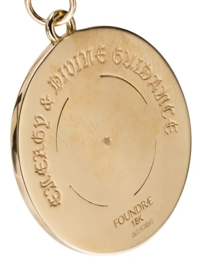Shop Foundrae Star Symbol Wheel Medallion In Gold