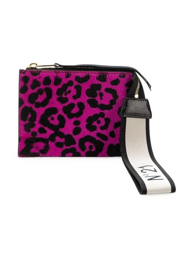 Shop N°21 Mini Ponyleo Clutch In Pink