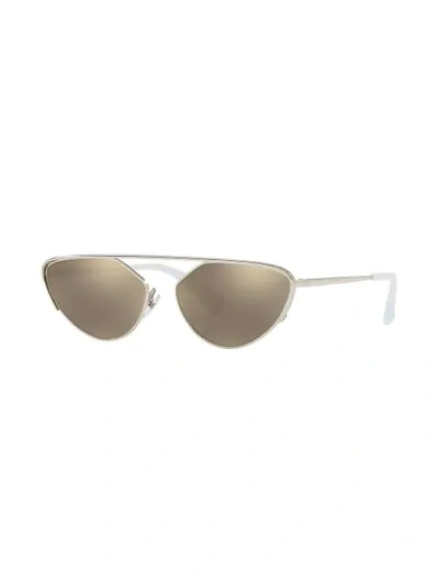 Shop Alain Mikli X Alexandre Vauthier Nadege Sunglasses In Silver