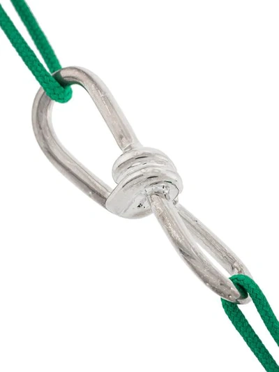 Shop Annelise Michelson Extra Small Wire Cord Bracelet In Green