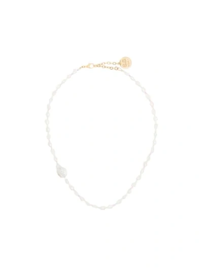 Shop By Alona Beaded Pearl Necklace In White