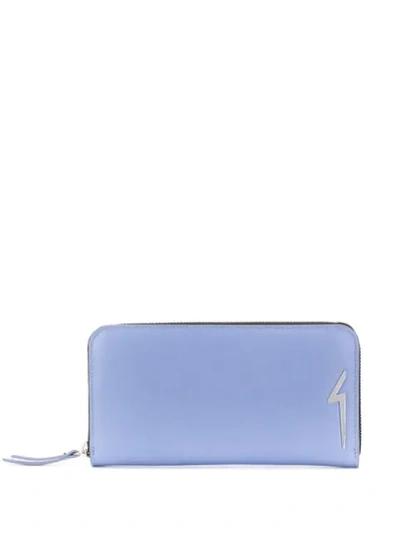 Shop Giuseppe Zanotti Layla Wallet In Blue