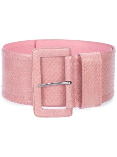 Shop Carolina Herrera Buckled Belt In Pink