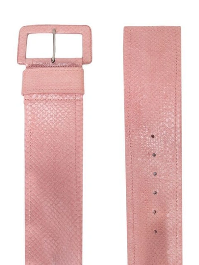 Shop Carolina Herrera Buckled Belt In Pink