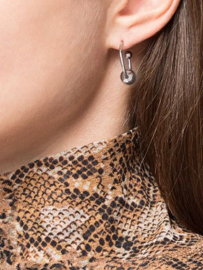 Shop Justine Clenquet Ellen Earrings In Silver