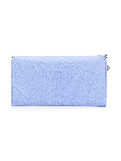 Shop Stella Mccartney Falabella Wallet In Blue