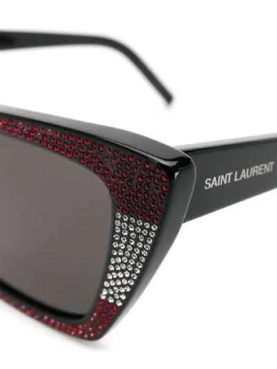 Shop Saint Laurent 'sl276 Mica' Sonnenbrille In Black
