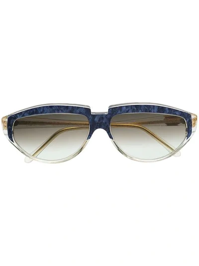 Shop A.n.g.e.l.o. Vintage Cult Gradient Lens Sunglasses In Blue