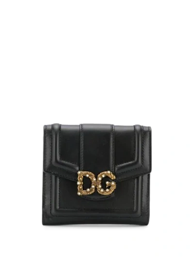 Shop Dolce & Gabbana Compact Wallet In Black