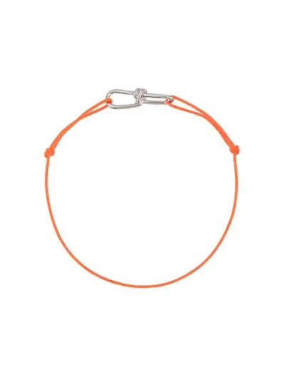 ANNELISE MICHELSON EXTRA SMALL WIRE CORD BRACELET - 橘色
