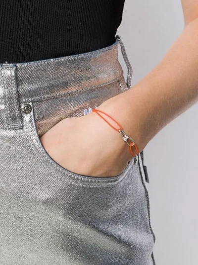 Shop Annelise Michelson Mini 'wire' Armband In Orange