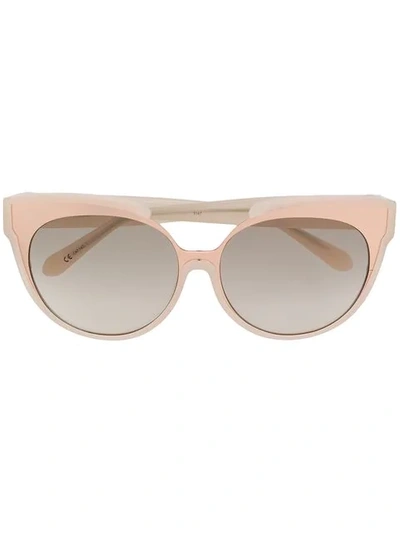 Shop Linda Farrow Wayfarer Sunglasses In Neutrals