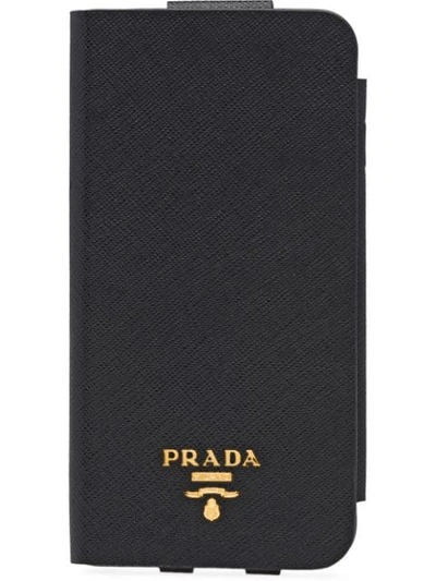 Shop Prada Iphone 7 Plus And 8 Plus Cover In Black