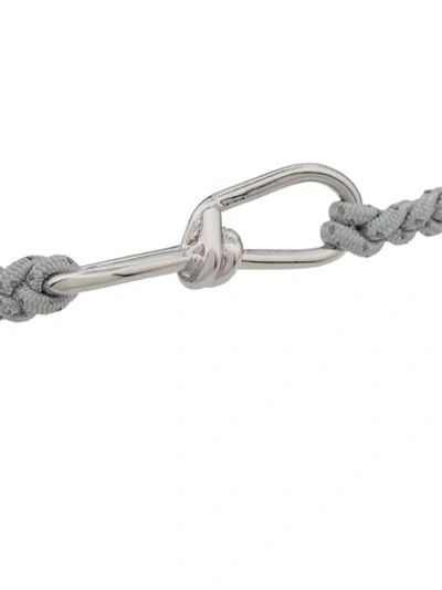 Shop Annelise Michelson Small Wire Cord Bracelet In Grey