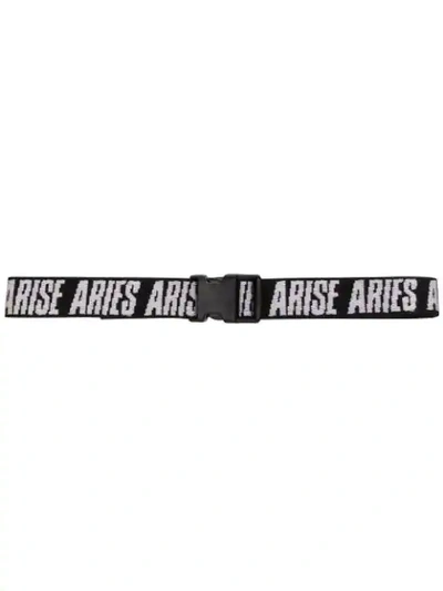 Shop Aries Seatbelt Logo Belt - Black