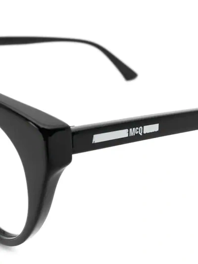Shop Mcq By Alexander Mcqueen Cat Eye Glasses In Black