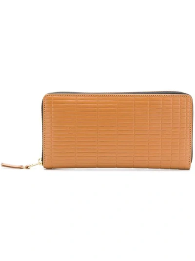 Shop Comme Des Garçons Brick Line Wallet In Brown