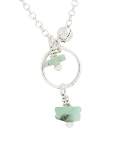 Shop Petite Grand Gemstone Necklace In Metallic