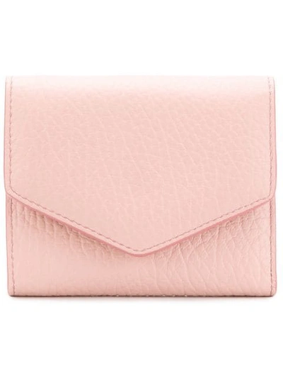 Shop Maison Margiela Trifold Wallet In Pink