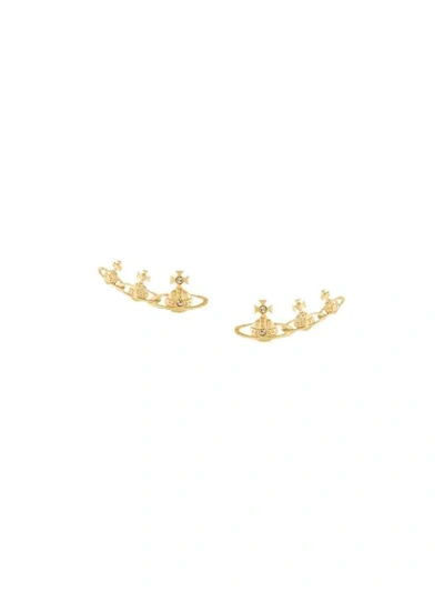 Shop Vivienne Westwood Orb Charm Earrings - Metallic