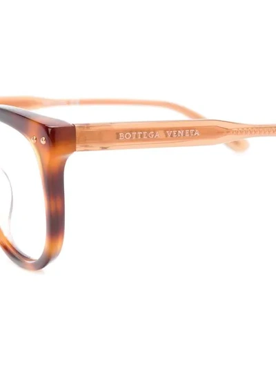 Shop Bottega Veneta Square Frame Glasses In 002