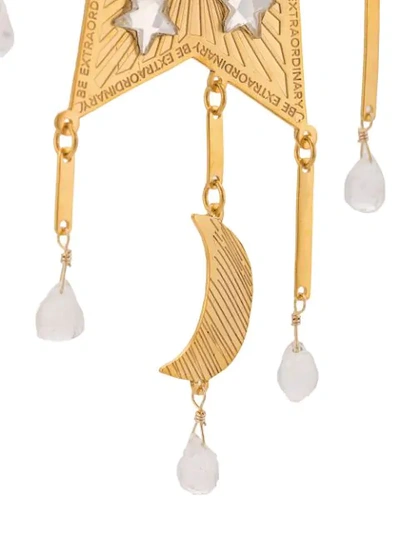 Shop Mercedes Salazar Chandelier Star Earrings In Gold