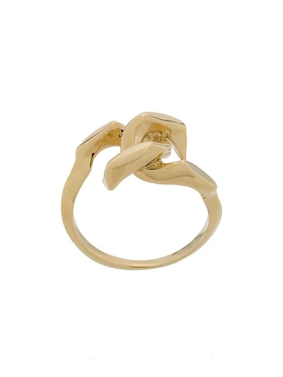 Shop Annelise Michelson Tiny Dechainee Ring In Gold