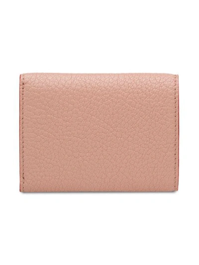 Shop Miu Miu Madras Love Wallet In Pink