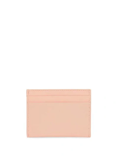 Shop Burberry Horseferry Print Leather Card Case In Blush Pink
