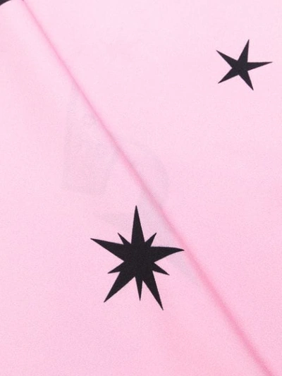 Shop Moschino Teddy Spaceship Print Scarf - Pink