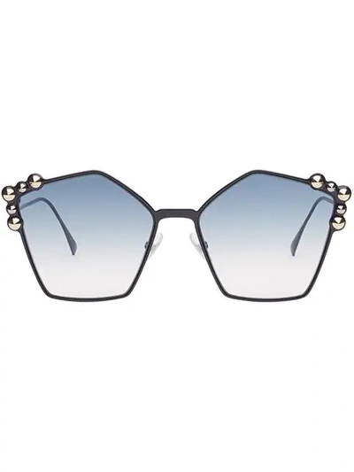 Shop Fendi Can Eye Sunglasses - Blue