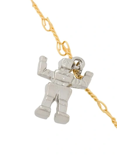 Shop Marni Toy Charm Necklace In 00y65 Gold Silver