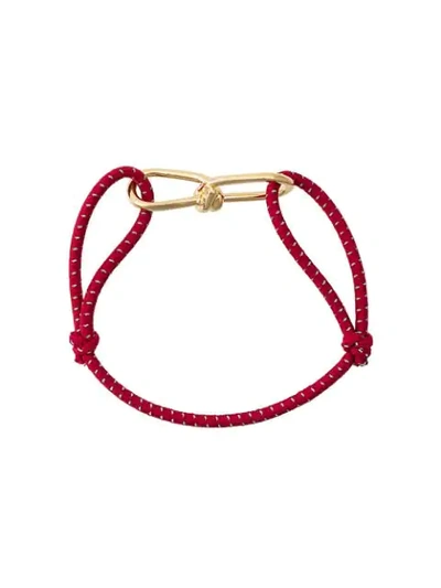Shop Annelise Michelson Small Wire Bracelet In Red