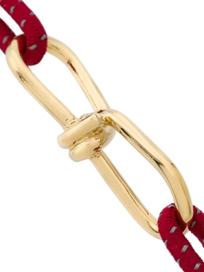 Shop Annelise Michelson Small Wire Bracelet In Red